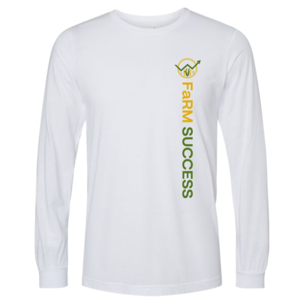 Unisex Triblend Long Sleeve Tee_White Thumbnail