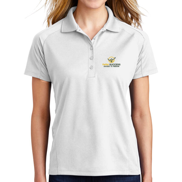 Women's Dri Mesh Performance White Polo  Thumbnail